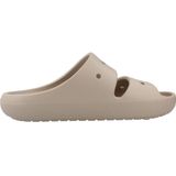 Muiltjes 'Classic' - Effen - Anatomisch Voetbed - Open Toe - Platte Hak