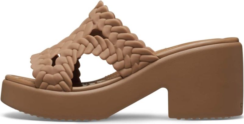 Crocs - Brooklyn Woven Heel Slippers - Zwart - Matlite™ - LiteRide™-schuimtechnologie