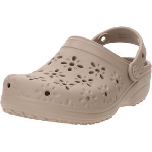 Crocs Clog "Classic Floral Cut Out Clog", Sandale, Sommerschuh, Loafer mit Lüftungsöffnungen in Blütenstruktur