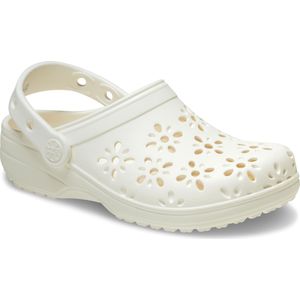 Crocs Classic Floral Cut Out Clog K Clog Uniseks kinderen, Krijt