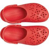 Crocs - Kids Classic Floral Cut Out Clog - Cherry Red - Croslite-Materiaal