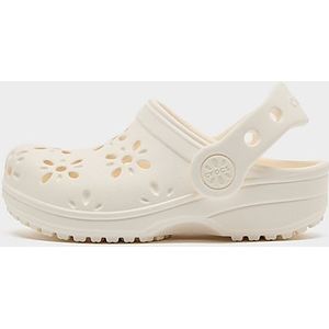 Crocs - Toddler Classic Floral Cut Out Clog - Slippers - Chalk - Croslite