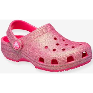 Crocs - Classic Iridescent Glitter Clogs Toddler Dragon Fruit - Maat 23-24
