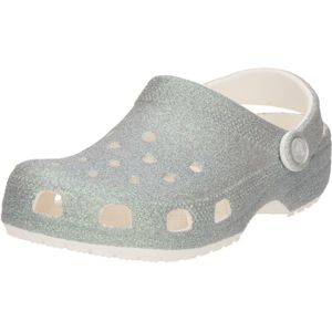 Crocs Classic Iridescent Glitter Clog, Glitzerschuh, Sandale, Hausschuh mit schwenkbarem Fersenriemen
