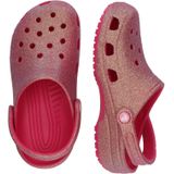 Crocs Clog "Classic Iridescent Glitter", Glitzerschuh, Sandale, Hausschuh mit schwenkbarem Fersenriemen