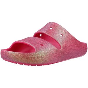 Crocs, Schoenen, Dames, Roze, 38 EU, Klassieke Iridescent Glitter Slippers