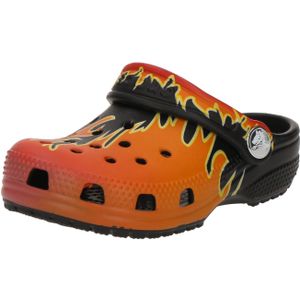 Crocs - Toddler Classic Flames - Klompen - Zwart / Multi - Croslite™