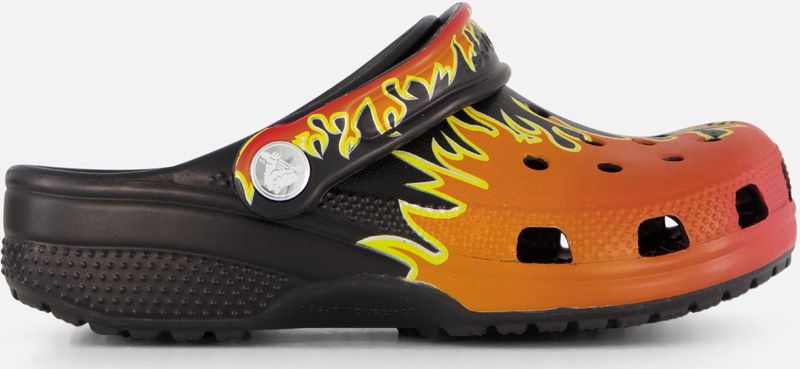 Crocs - Classic Flames - Sandaal - Zwart Multi - Croslite Materiaal