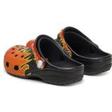 Crocs - Classic Flames Clog K - Sandaal - Black Multi - Croslite Materiaal