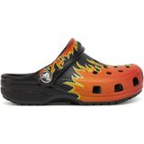 Crocs - Classic Flames Clog K - Sandaal - Black Multi - Croslite Materiaal