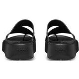Crocs Getaway Platform Toe Loop Sandaal - Zwart