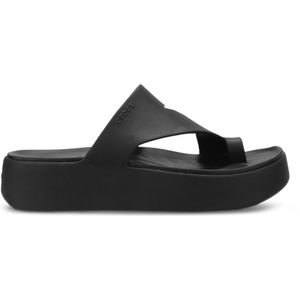Crocs - Getaway Platform Toe Loop - Slipper - Zwart - Gemaakt van Croslite