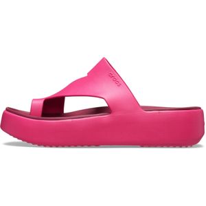 Crocs - Getaway Platform Toe Loop Slippers - Zwart - Vrijetijdsschoenen - Flexibel