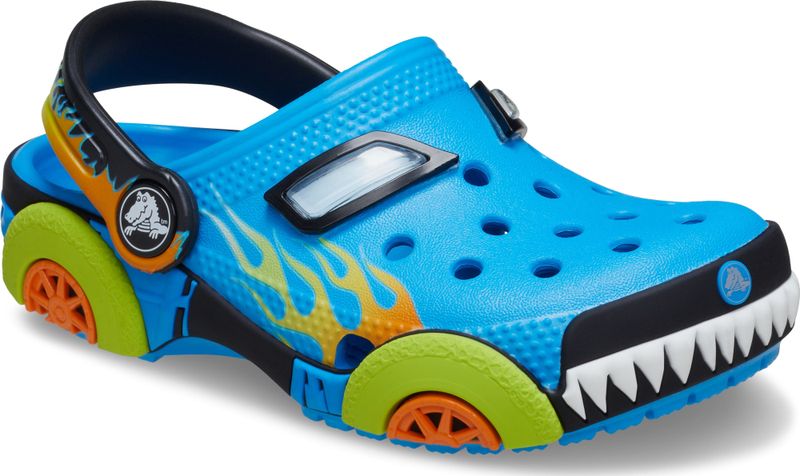 Crocs - Toddler Classic IAM Monster Truck - Klompen - Neon Ocean - Kinder