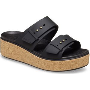 Crocs - Brooklyn Cork Buckle Sandalen - Black - Matlite™ - LiteRide™ Technologie