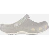 Crocs - Classic Iridescent Glitter - Instappers - Wit - Zilver