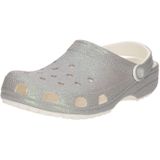 Crocs - Classic Iridescent Glitter - Instappers - Wit - Zilver