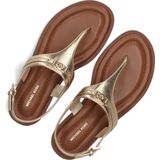 Teenslipper - Effen - Leer - Verstelbare Riemen - Platte Hak