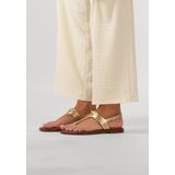 Teenslipper - Effen - Leer - Verstelbare Riemen - Platte Hak