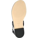 Teenslipper - Effen - Leer - Verstelbare Riemen - Platte Hak