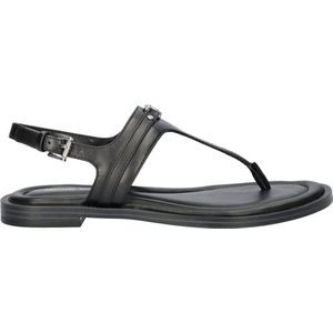 Teenslipper - Effen - Leer - Verstelbare Riemen - Platte Hak