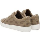 Michael Kors - Keaton Zip Slip On - Beige - Leren Sportschoenen - Plat - Ritssluiting