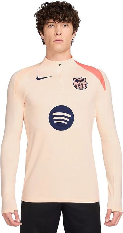 Nike - FC Barcelona Strike - Trainingstrui - Oranje Donkerblauw - 1/4-Zip 2025-2026