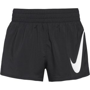 Nike - One Swoosh - Hardloop Short - Zwart - Dames - Wijd