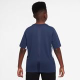 NIKE - Multi Big Kids - Dri-FIT SS Shirt - Blauw - Training T-shirt Korte Mouw