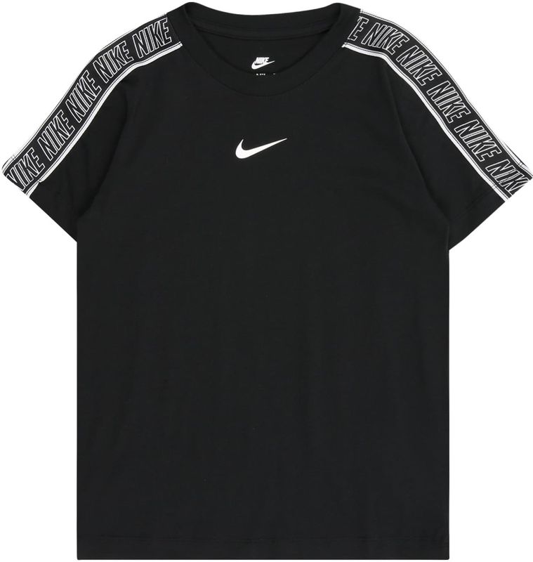 Nike - K NSW Tee Club+Poly 2 - Sport T-shirt - Zwart - Korte Mouw