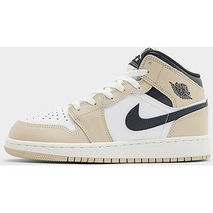 Jordan - AJ1 Mid - Unisex Schoenen - Wit - Leer