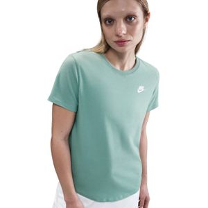 NIKE - Sportswear Club Essentials - Sport T-shirt - Blauw - Korte Mouw Dames