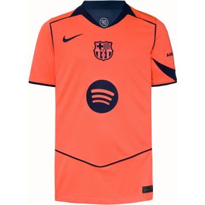 FC Barcelona - 2025/26 Stadium Derde - Voetbalshirt - Oranje - Dri-FIT voor Kids