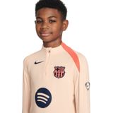 Nike - FC Barcelona Strike - Trainingstrui - Oranje Donkerblauw - 1/4-Zip 2025-2026 Kids