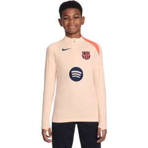 Nike - FC Barcelona Strike - Trainingstrui - Oranje Donkerblauw - 1/4-Zip 2025-2026 Kids