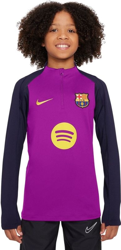 Nike - Fc Barcelona Strike - Kinder Trainingstrui - Felpaars - 1/4-zip