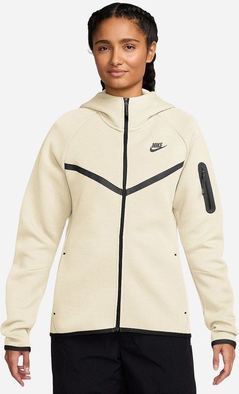 Nike - Sportswear Tech Fleece - Vest - Gebroken Wit Zwart