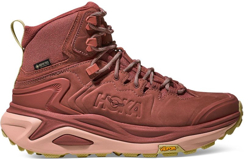 Hoka - Kaha 3 GTX W - Wandelschoenen - Rood - Voor Dames van Gerecycled Polyester