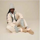 UGG - Tazzelle - Enkellaars - Mustard Seed - Suède - 4,4 cm Plateauzool