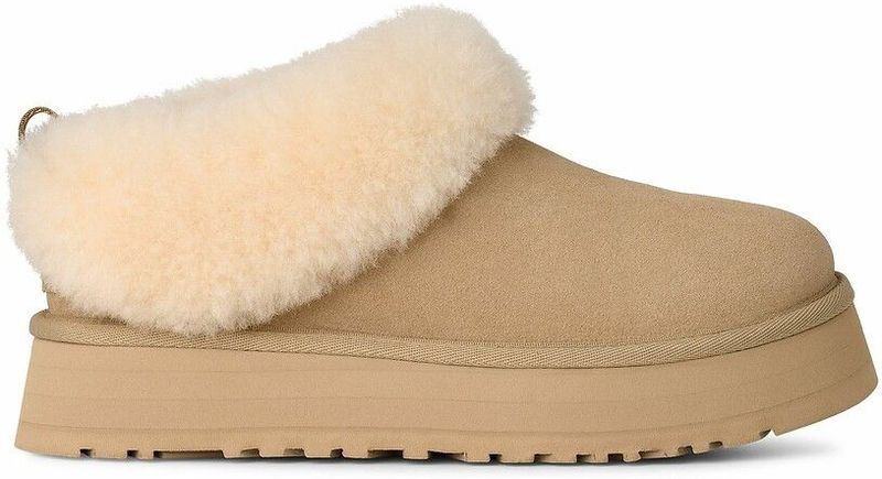 UGG - Tazzelle - Enkellaars - Mustard Seed - Suède - 4,4 cm Plateauzool