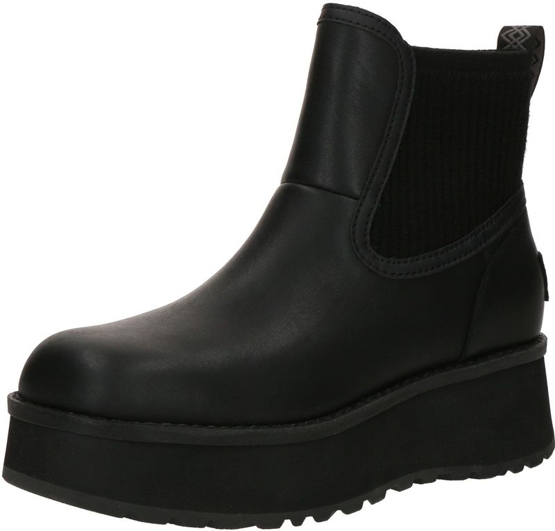 UGG - Cityfunc Chelsea - Enkellaarsje - Zwart - Plateauzool 3,8 cm