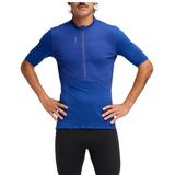 Hoka - SkyBreeze Short Sleeve Zip - T-shirt - Ultramarine - Voor Heren