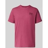 Under Armour Sportstyle Left Chest S/S Sportshirt (Heren |roze)