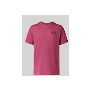 Under Armour Sportstyle Left Chest S/S Sportshirt (Heren |roze)