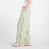 New Balance - Heritage - Broek - Lichtgroen/Wit - Loosefit - High Waist