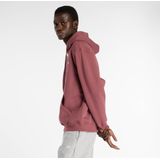 New Balance - Sport Essentials - Hoodie - Grijs - Fleece - Geborduurd Logo