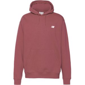 New Balance - Sport Essentials - Hoodie - Grijs - Fleece - Geborduurd Logo