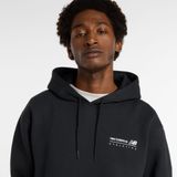 New Balance - Linear Graphic Hoodie - Heren - Zwart