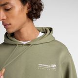 New Balance - Linear Graphic Hoodie - Heren - Groen