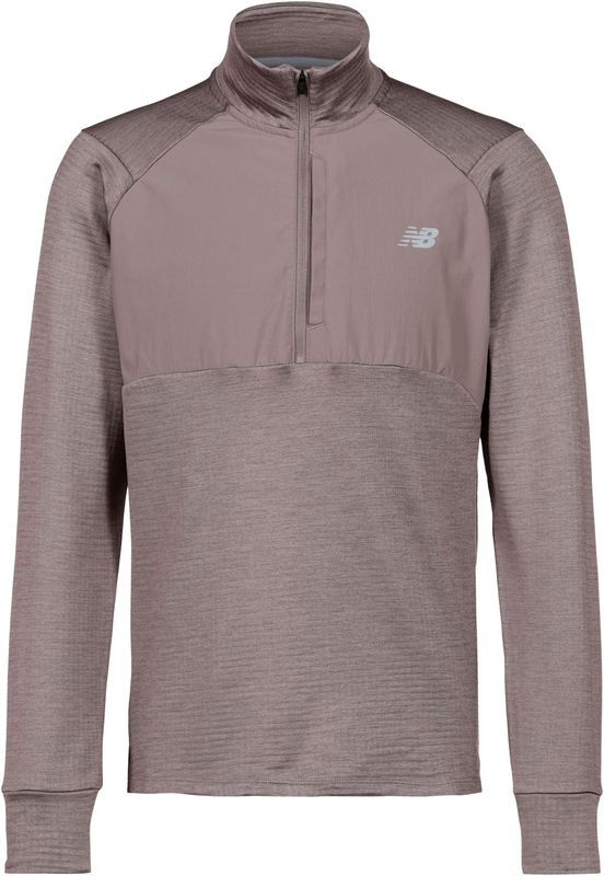 New Balance - Athletics Heat Grid 1/2 Zip - Trainingsjack - Wit